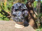 Hand Made Merlinite Gemstone Skull Carving x 1 From Madagascar