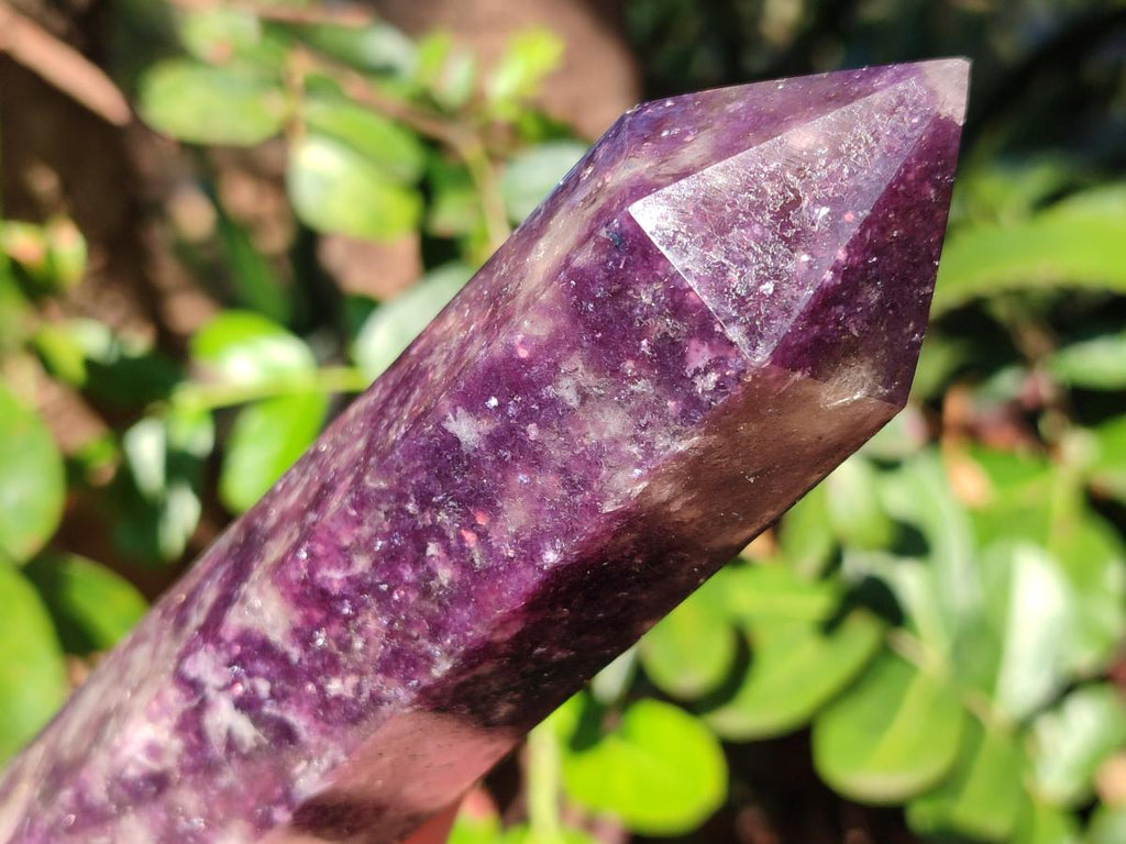 Polished Gemmy Lepidolite Deep Purple Display Crystal x 1 From Madagascar