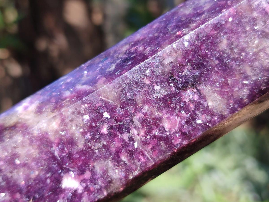 Polished Gemmy Lepidolite Deep Purple Display Crystal x 1 From Madagascar