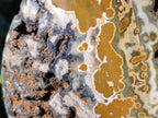 Polished Old School Orbicular Ocean Jasper Standing Display Piece x 1 From Madagascar