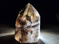 Polished Large Black Cloud Smokey Morion Window Quartz Display Crystal x 1 From Akansobe, Madagascar