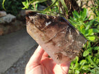 Polished Large Black Cloud Smokey Morion Window Quartz Display Crystal x 1 From Akansobe, Madagascar