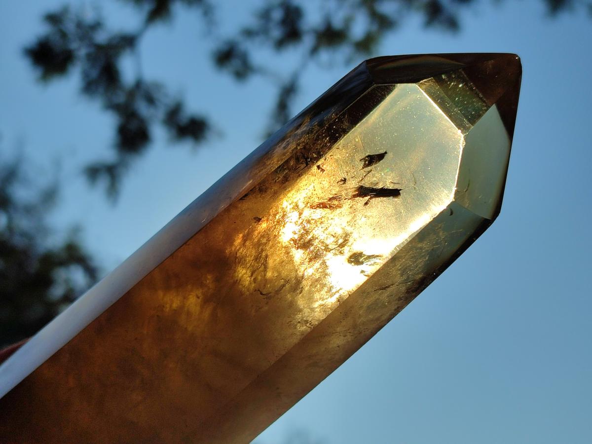 Polished Rare Large Smokey Citrine Display Crystal x 1 From Anjozorobe, Madagascar