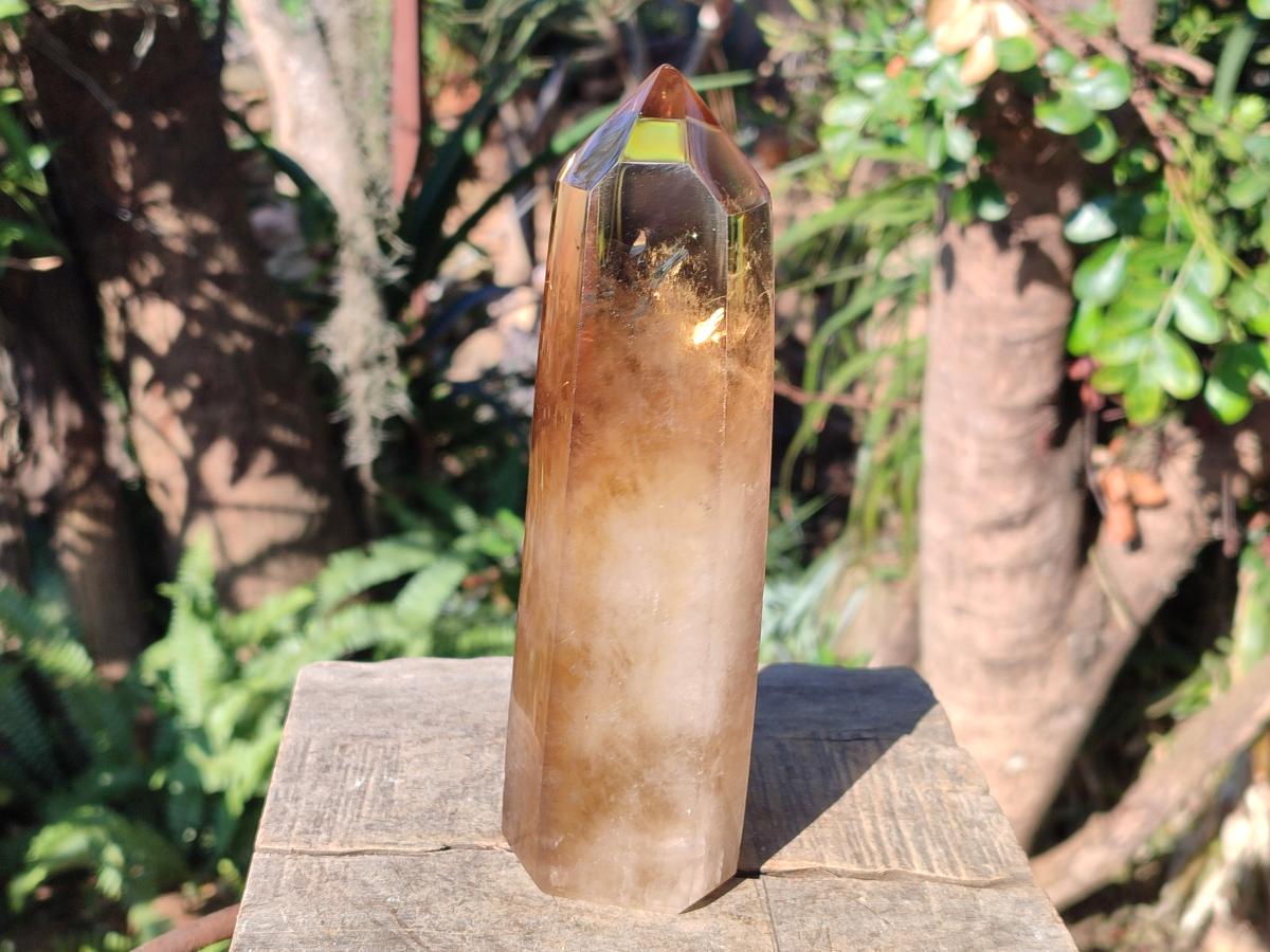 Polished Rare Large Smokey Citrine Display Crystal x 1 From Anjozorobe, Madagascar