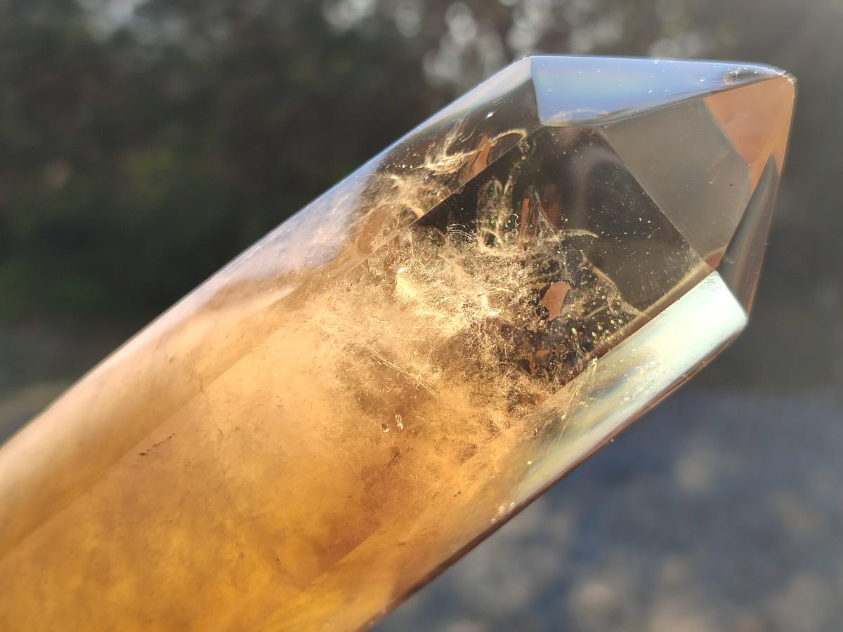 Polished Rare Large Smokey Citrine Display Crystal x 1 From Anjozorobe, Madagascar