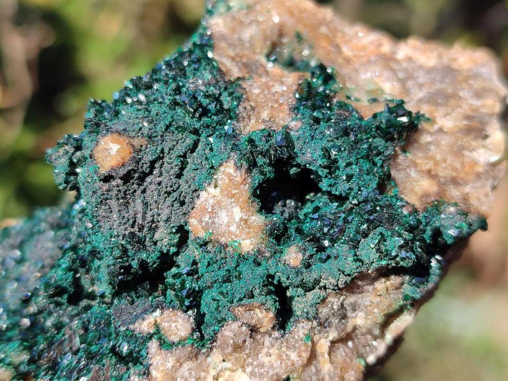 Natural Cabinet Size Crystalline Malachite Specimen x 1 From Tenke Fungurume, Congo