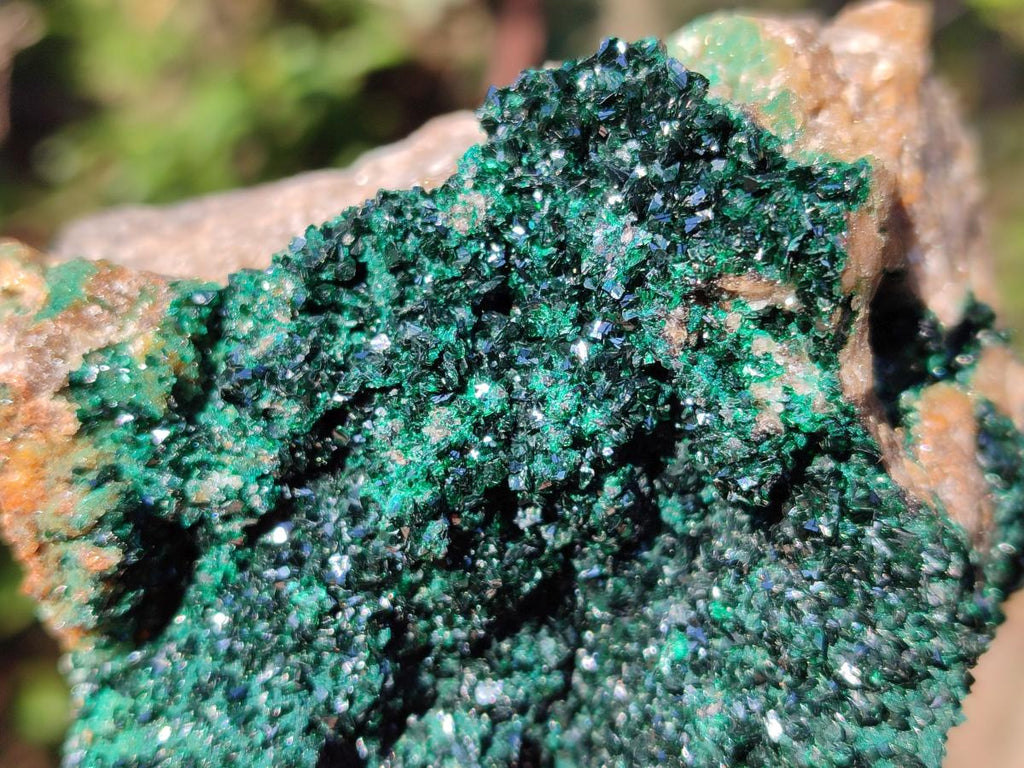 Natural Cabinet Size Crystalline Malachite Specimen x 1 From Tenke Fungurume, Congo