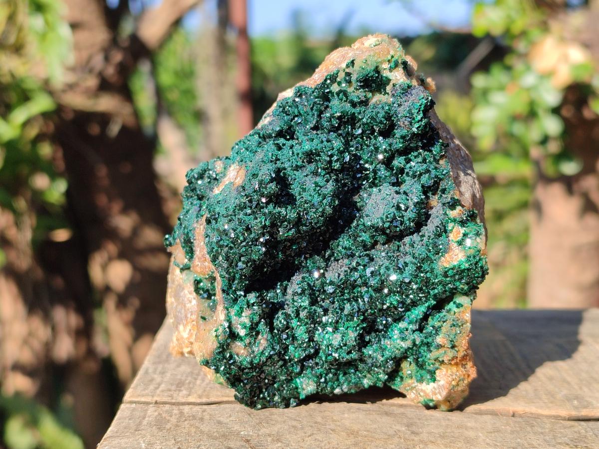 Natural Cabinet Size Crystalline Malachite Specimen x 1 From Tenke Fungurume, Congo