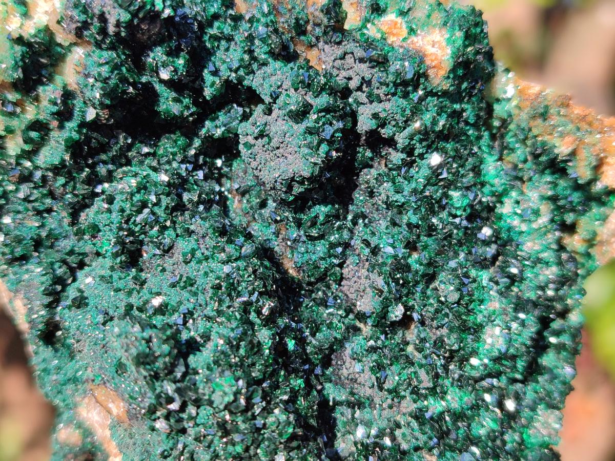 Natural Cabinet Size Crystalline Malachite Specimen x 1 From Tenke Fungurume, Congo
