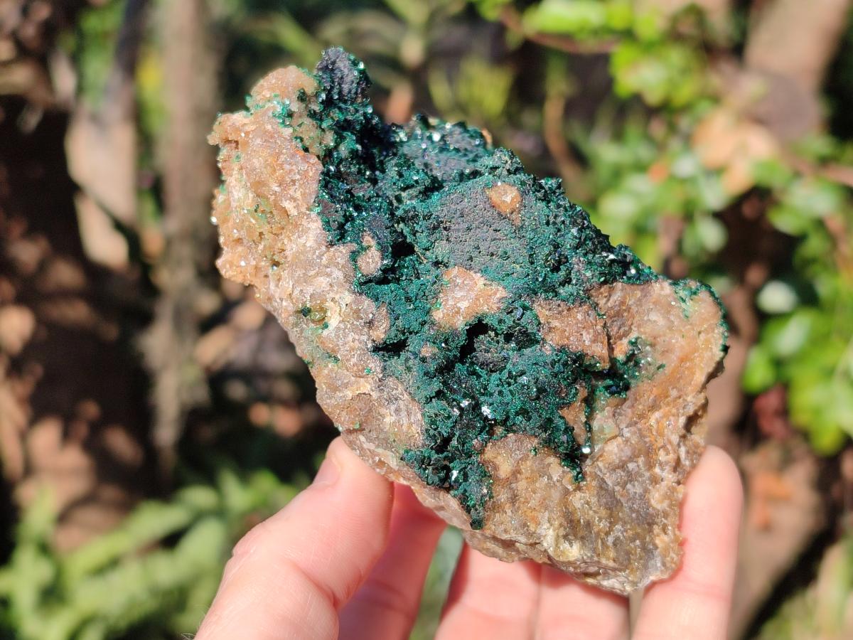 Natural Cabinet Size Crystalline Malachite Specimen x 1 From Tenke Fungurume, Congo