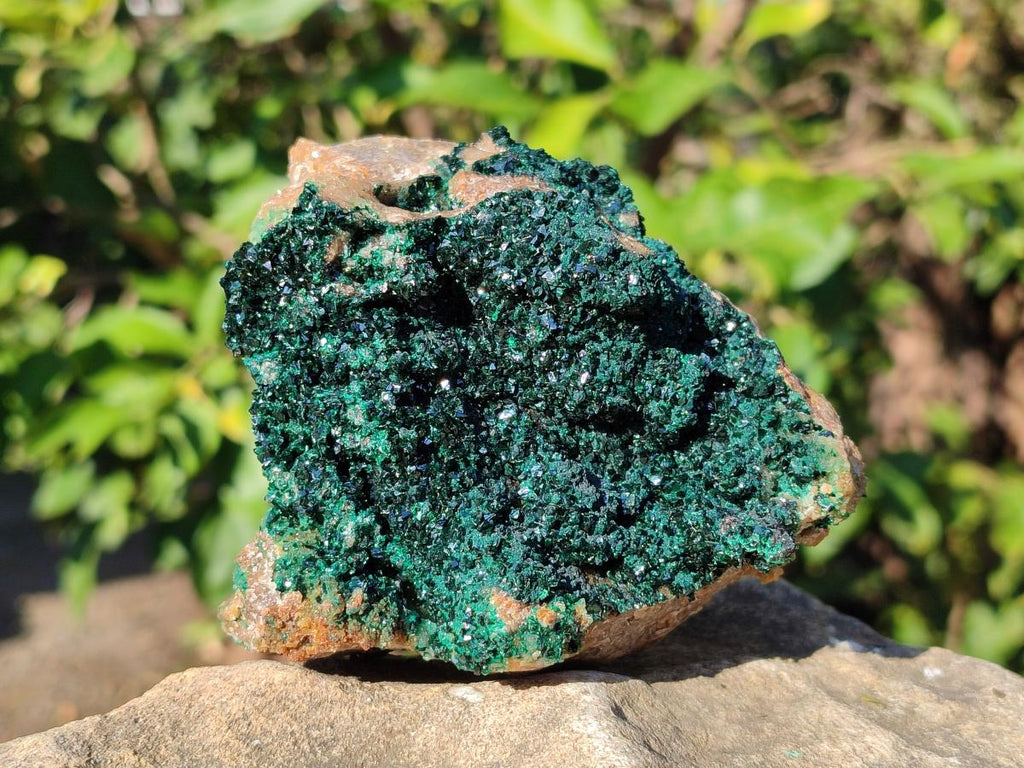 Natural Cabinet Size Crystalline Malachite Specimen x 1 From Tenke Fungurume, Congo