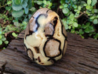 Polished XL Septerye Egg with Yellow Calcite Centre x 1 From Mahajanga, Madagascar