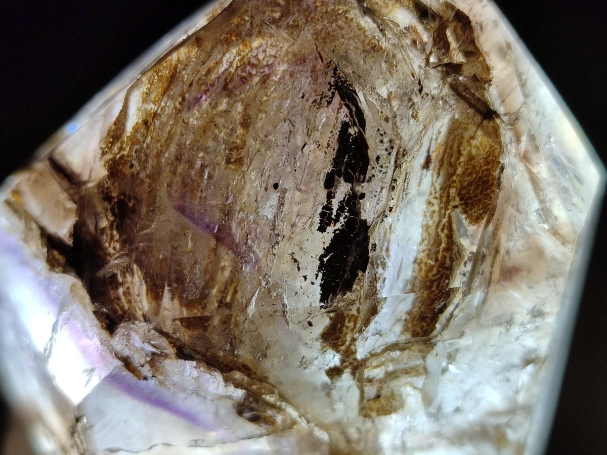 Polished Smokey Window Quartz Crystal x 1 From Akansobe, Madagascar