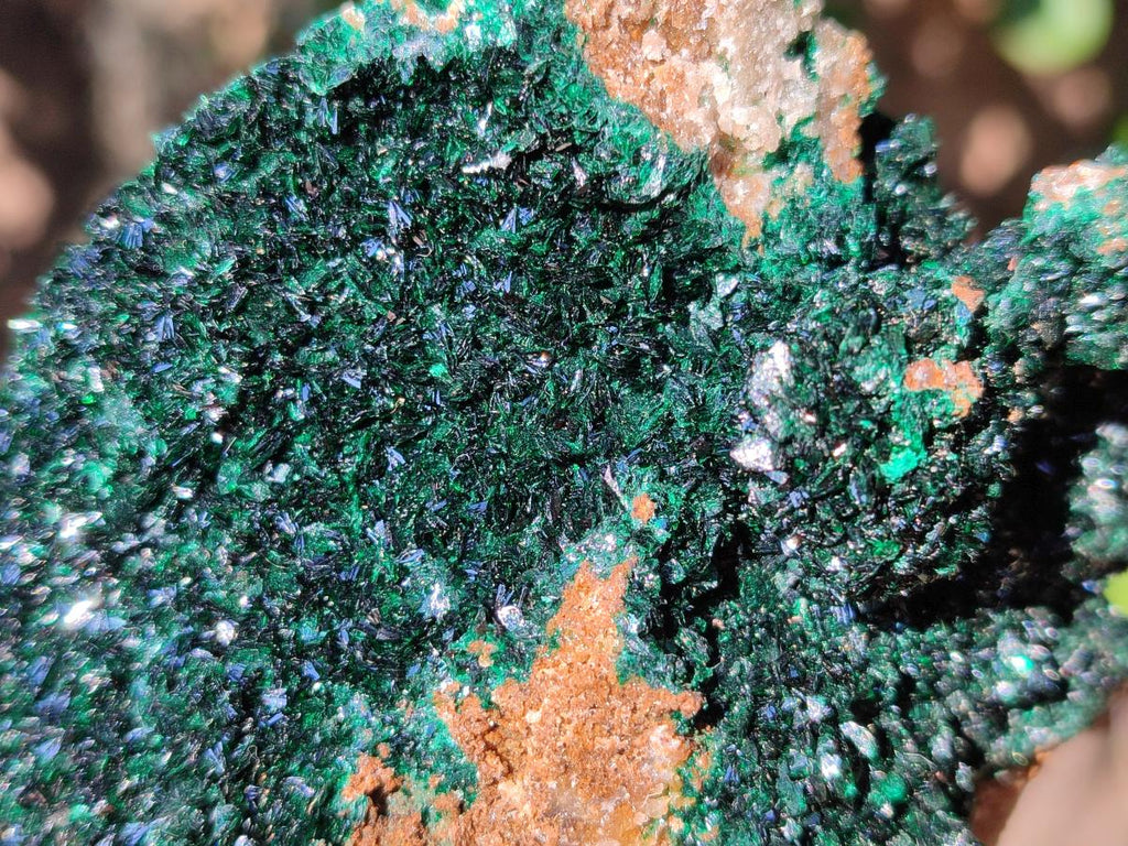 Natural Sparkling Crystalline Malachite Specimen x 1 From Tenke Fungurume, Congo