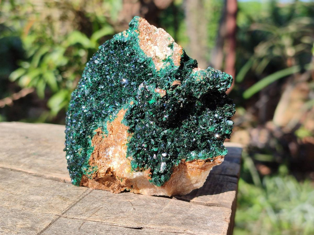 Natural Sparkling Crystalline Malachite Specimen x 1 From Tenke Fungurume, Congo