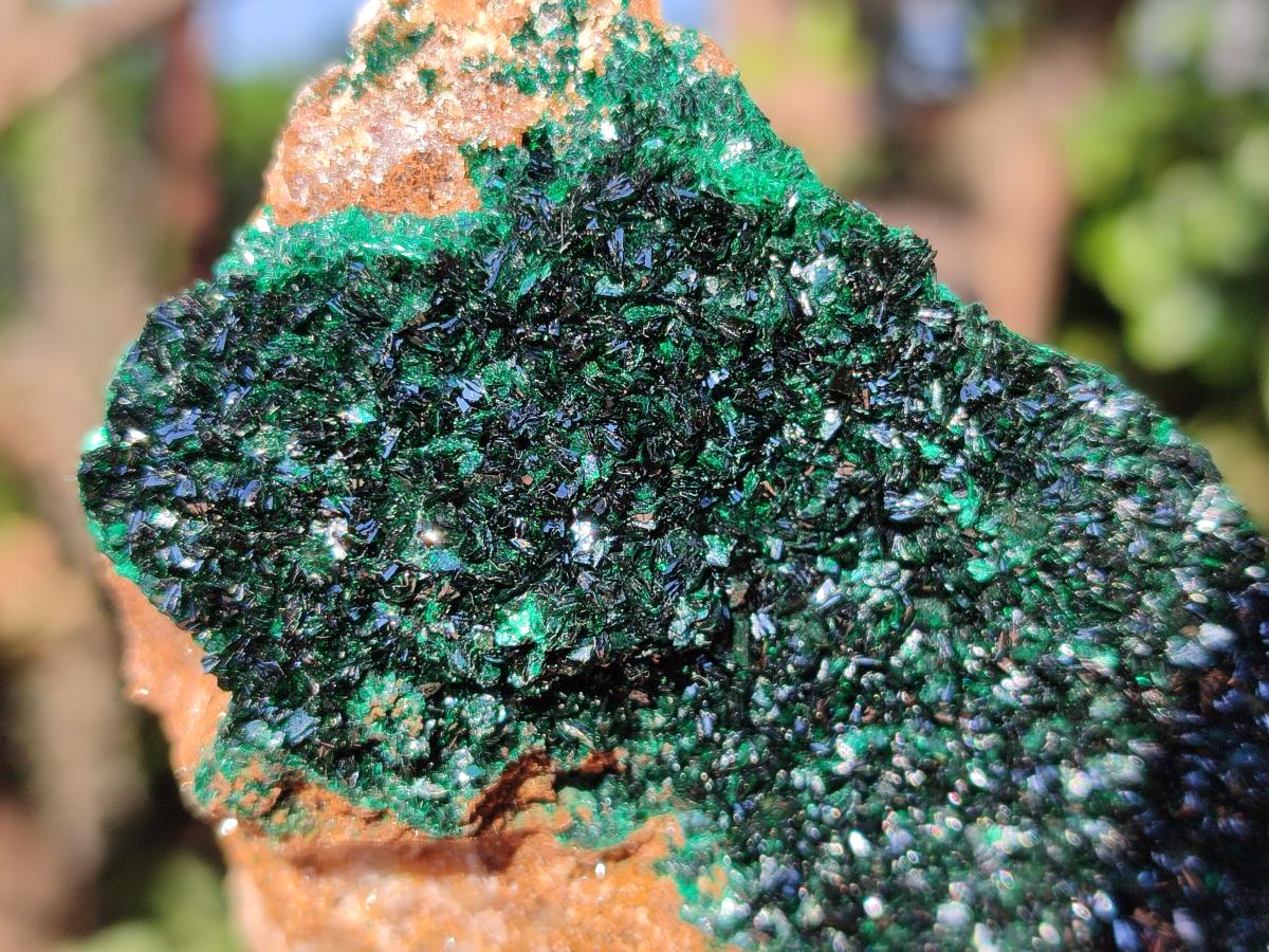 Natural Sparkling Crystalline Malachite Specimen x 1 From Tenke Fungurume, Congo