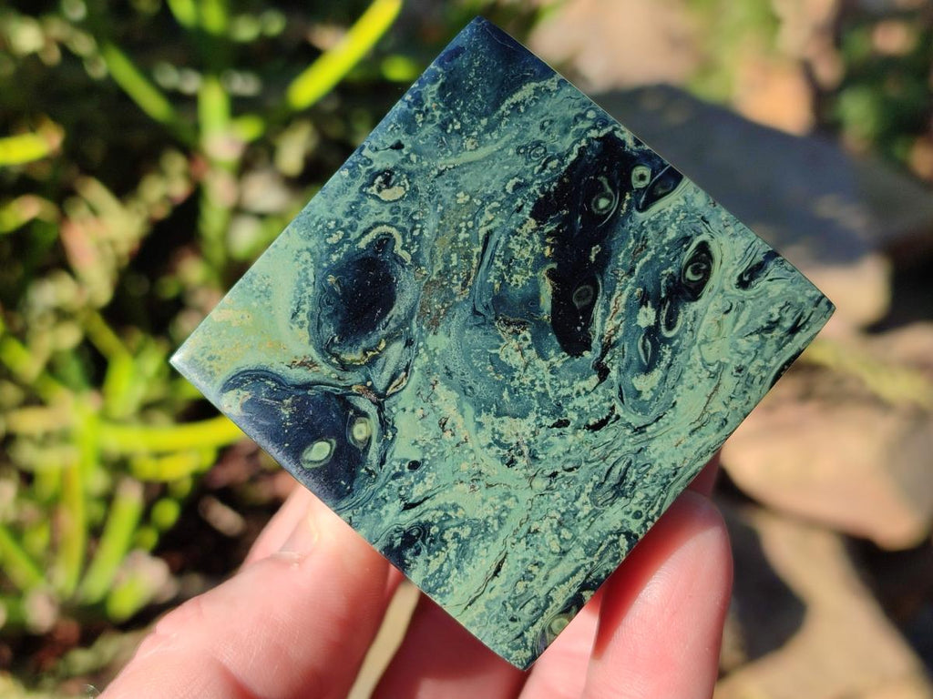 Polished Stromatolite "Kambamba Jasper" Cube x 1 From Mahajanga, Madagascar