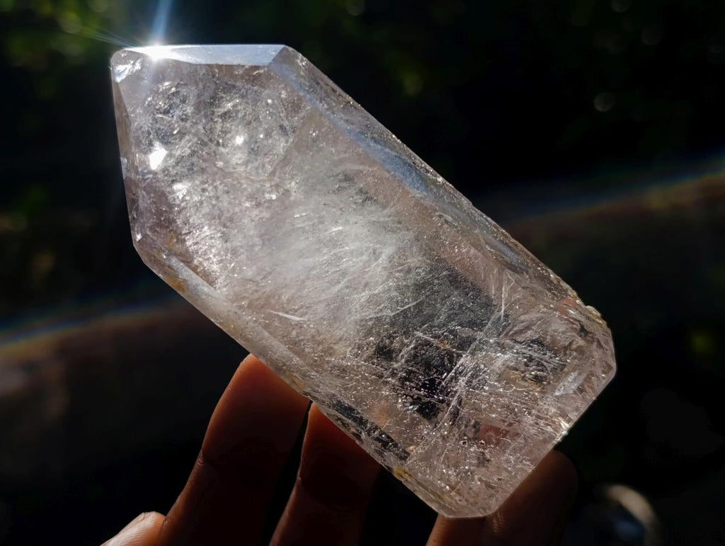 Polished Clear Window Quartz Crystal x 1 From Akansobe, Madagascar