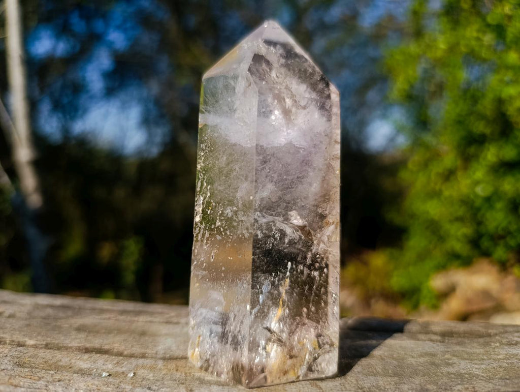 Polished Clear Window Quartz Crystal x 1 From Akansobe, Madagascar