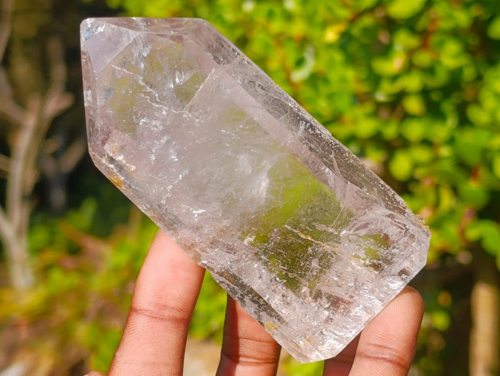Polished Clear Window Quartz Crystal x 1 From Akansobe, Madagascar