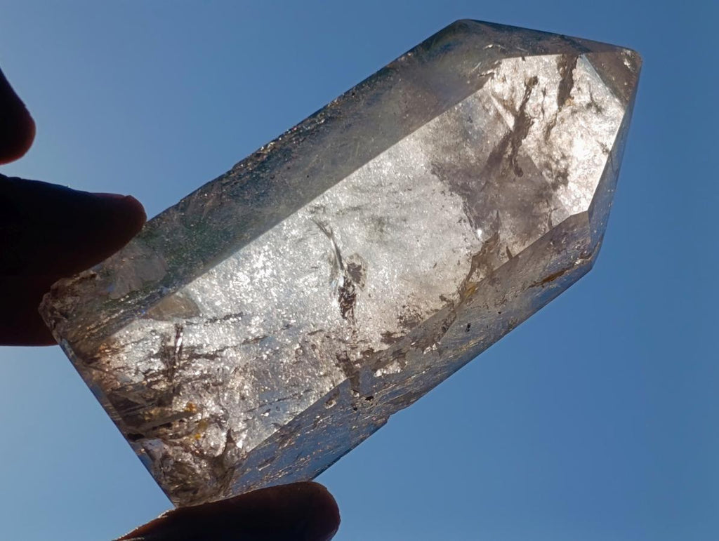 Polished Clear Window Quartz Crystal x 1 From Akansobe, Madagascar