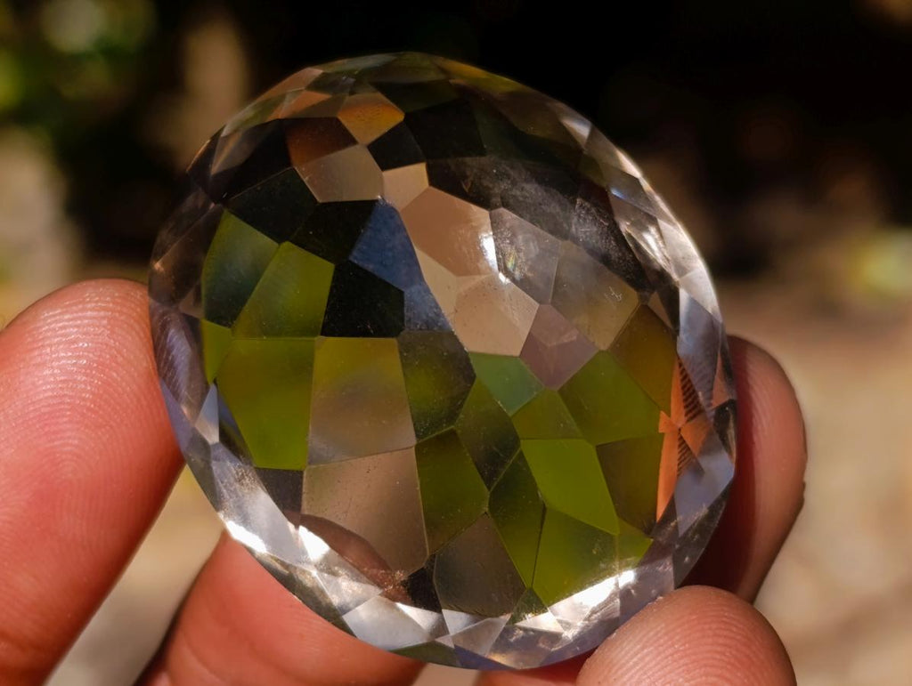 Polished Huge Faceted 150 Carat Optic Clear Smokey Quartz Stone x 1 From Madagascar