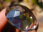 Polished Huge Faceted 150 Carat Optic Clear Smokey Quartz Stone x 1 From Madagascar