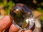 Polished Huge Faceted 150 Carat Optic Clear Smokey Quartz Stone x 1 From Madagascar