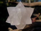Hand Made Pearl Girasol Quartz Merkabah Star x 1 From Ambatondrazaka Madagascar