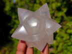 Hand Made Pearl Girasol Quartz Merkabah Star x 1 From Ambatondrazaka Madagascar