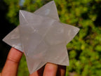 Hand Made Pearl Girasol Quartz Merkabah Star x 1 From Ambatondrazaka Madagascar