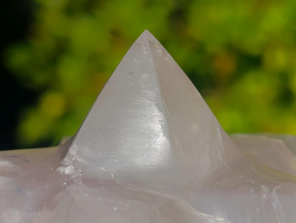 Hand Made Pearl Girasol Quartz Merkabah Star x 1 From Ambatondrazaka Madagascar