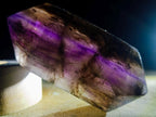 Polished Double Terminated Smokey Amethyst Window Crystal x 1 From Akansobe, Madagascar