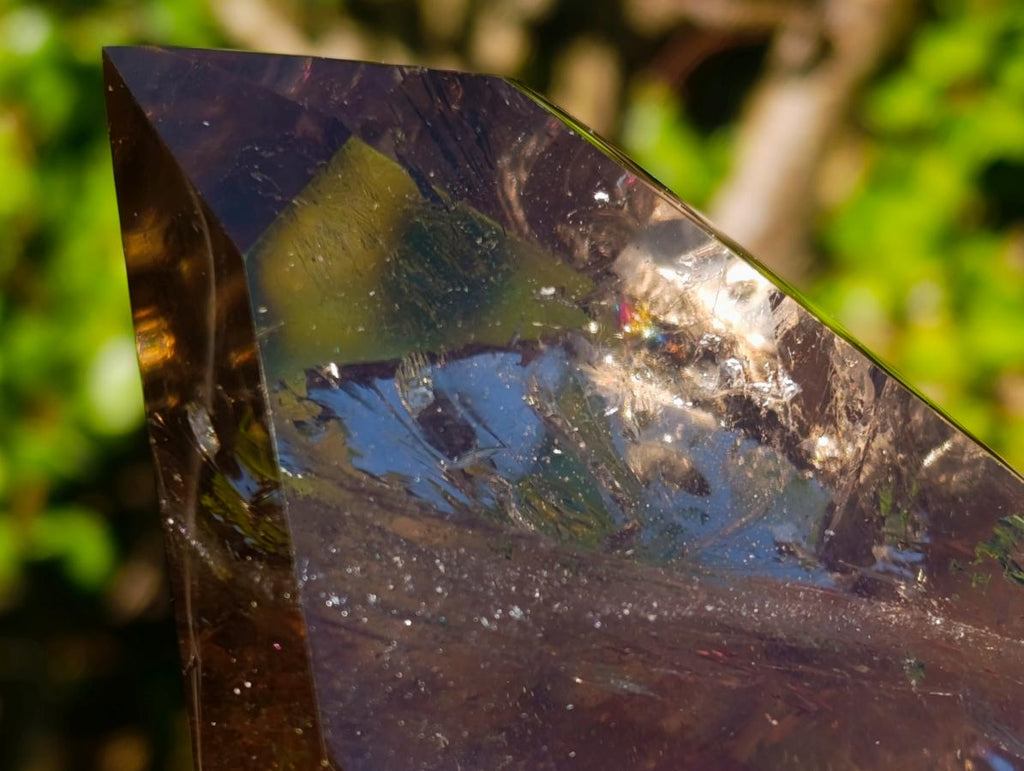 Polished Highly Reflective Large Smokey Quartz Display Crystal x 1 From Madagascar