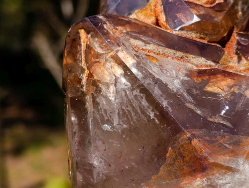 Polished Twin Sceptre Smokey Window Quartz Crystal x 1 From Akansobe, Madagascar