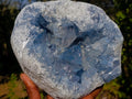 Natural Large Blue Celestite Geode Specimen x 1 From Sakoany Madagascar