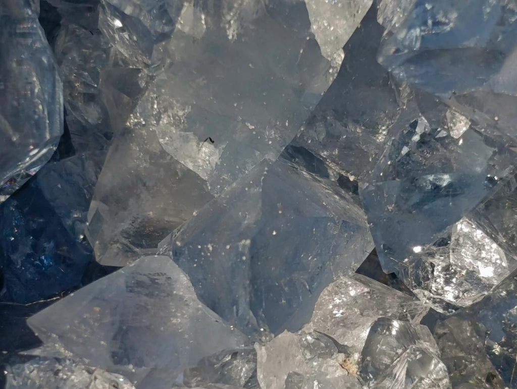 Natural Large Blue Celestite Geode Specimen x 1 From Sakoany Madagascar