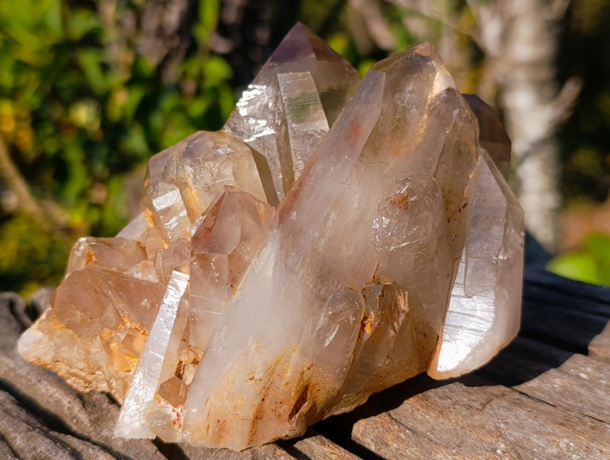 Polished Exquisite Smokey Citrine Crystal Cluster x 1 From Akansobe, Madagascar