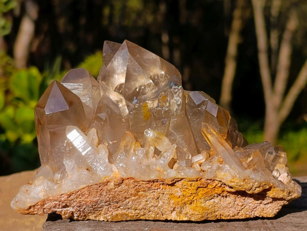 Polished Exquisite Smokey Citrine Crystal Cluster x 1 From Akansobe, Madagascar