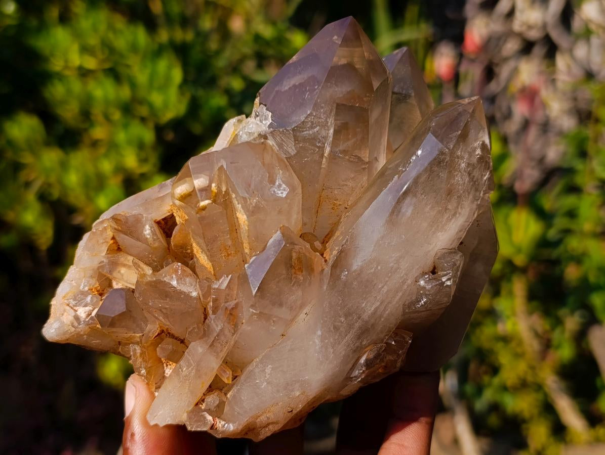 Polished Exquisite Smokey Citrine Crystal Cluster x 1 From Akansobe, Madagascar