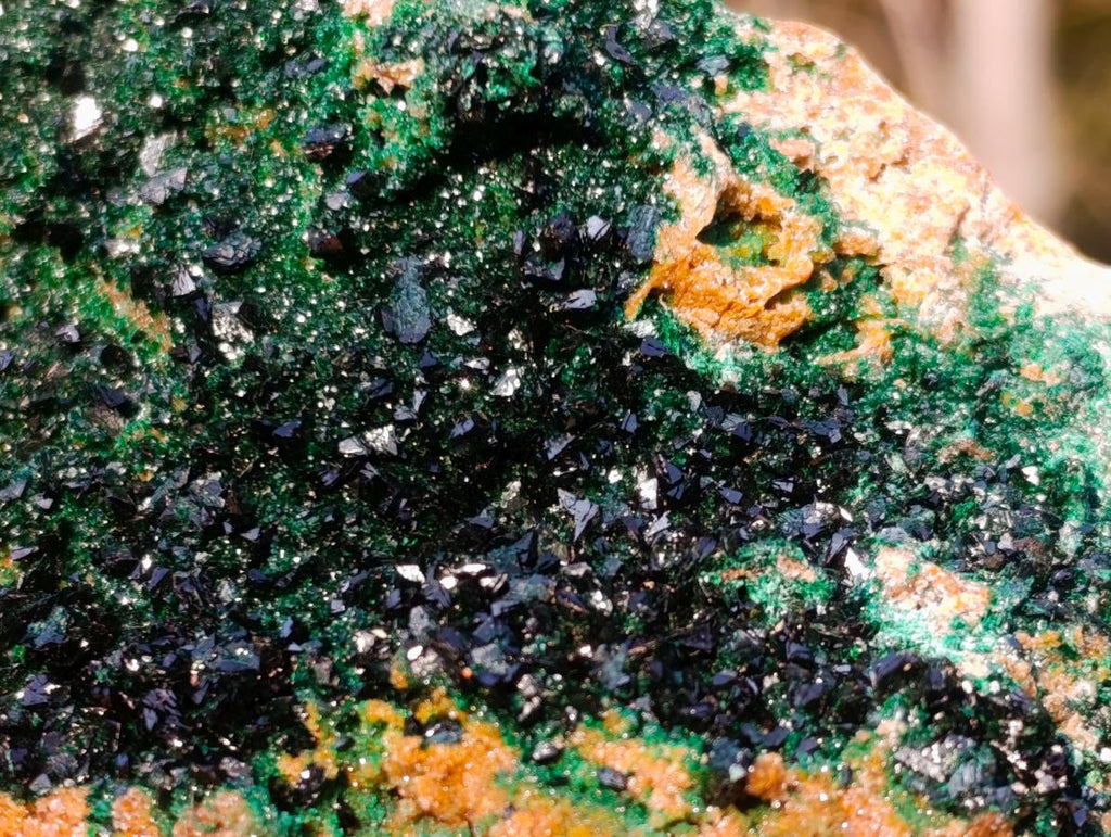 Natural Cabinet Size Crystalline Malachite Specimen x 1 From Tenke Fungurume, Congo