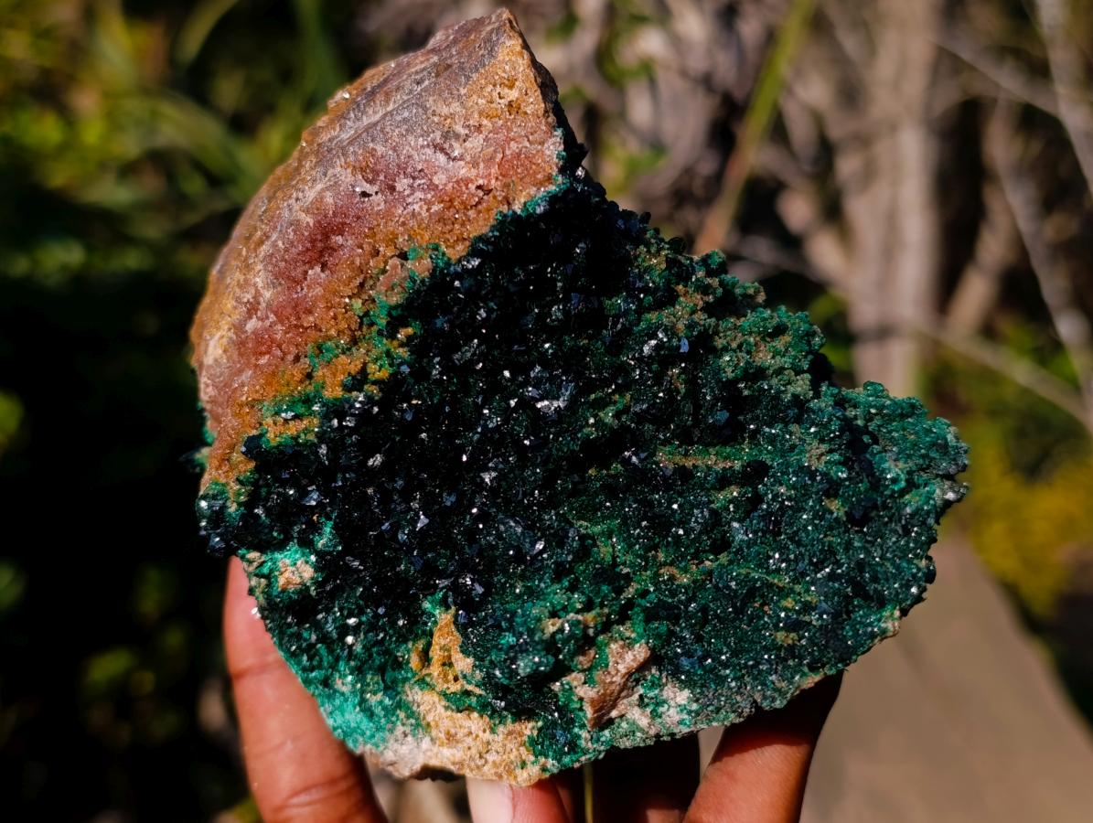 Natural Cabinet Size Crystalline Malachite Specimen x 1 From Tenke Fungurume, Congo