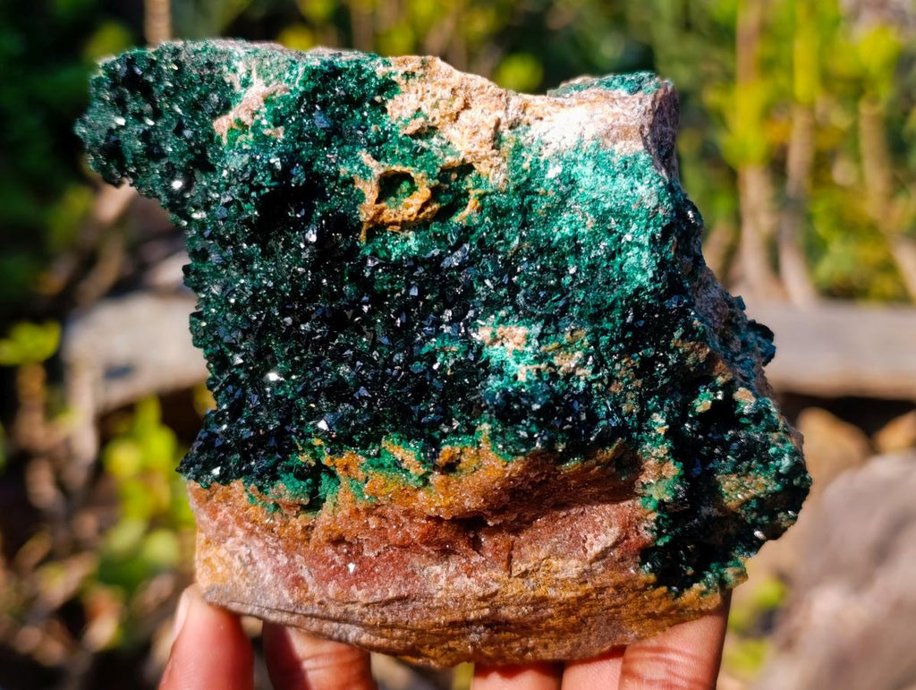 Natural Cabinet Size Crystalline Malachite Specimen x 1 From Tenke Fungurume, Congo