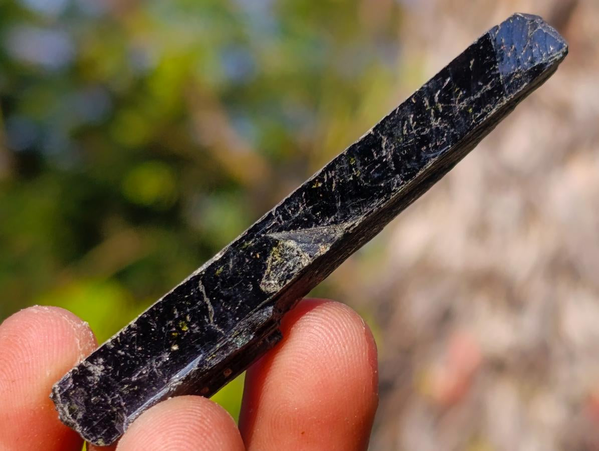 Natural Mix Set of 24 African Minerals and Crystals in a Black Wooden Display Case x 1 From Southern Africa