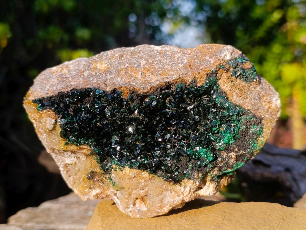 Natural Cabinet Size Crystalline Malachite Specimen x 1 From Tenke Fungurume, Congo