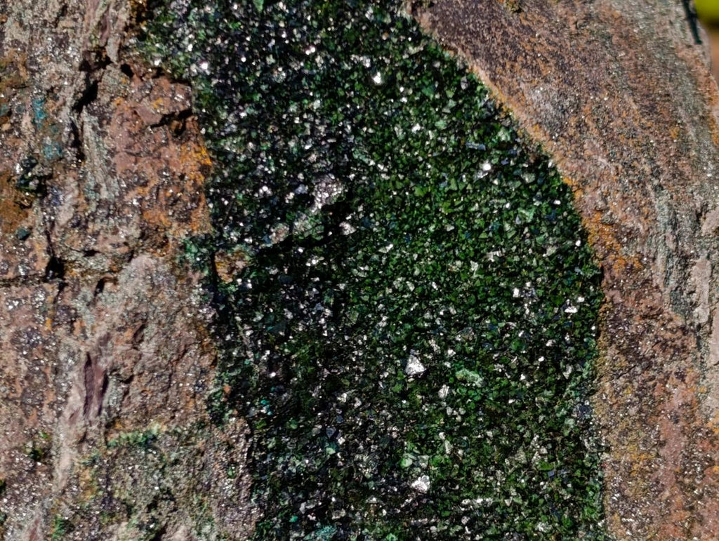 Natural Large Libethenite Crystals on Dolomite Matrix Specimen x 1 From Kolwezi, Congo