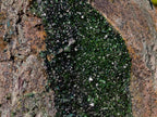 Natural Large Libethenite Crystals on Dolomite Matrix Specimen x 1 From Kolwezi, Congo