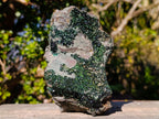 Natural Large Libethenite Crystals on Dolomite Matrix Specimen x 1 From Kolwezi, Congo
