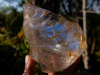 Polished Rock Crystal Flame Sculpture x 1 From Madagascar