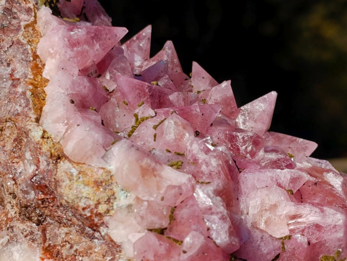 Natural Large Super Rare Cobaltoan Rhodocalcite Specimen x 1 From Mashamba West Mine, Congo